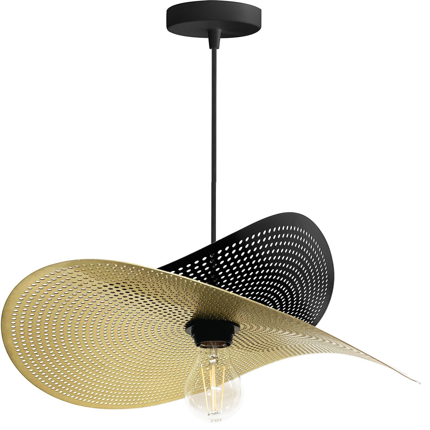 Lampă de tavan APP1471-1CP black/gold 1