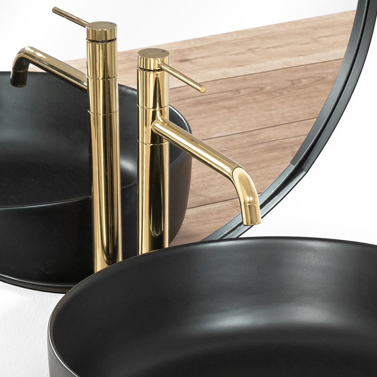 Baterie pentru baie Rea Lugano Slim Gold High 2
