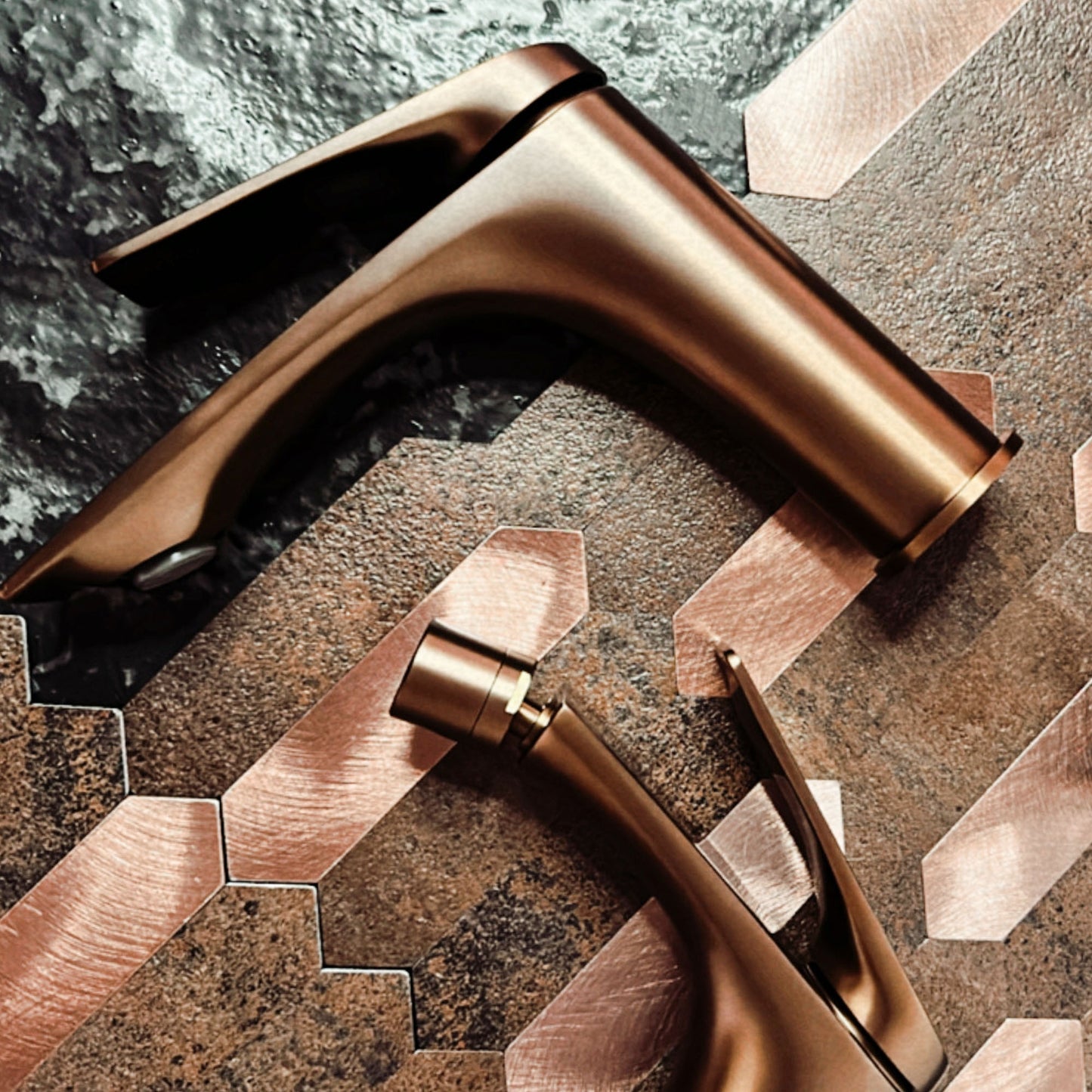 Baterie Pentru Bideu Rea Avalon Copper Brush 4