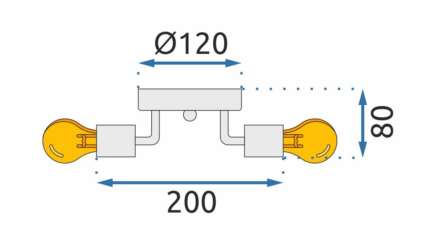 Lampă triplă de tavan Metal Gold APP704-3C 8