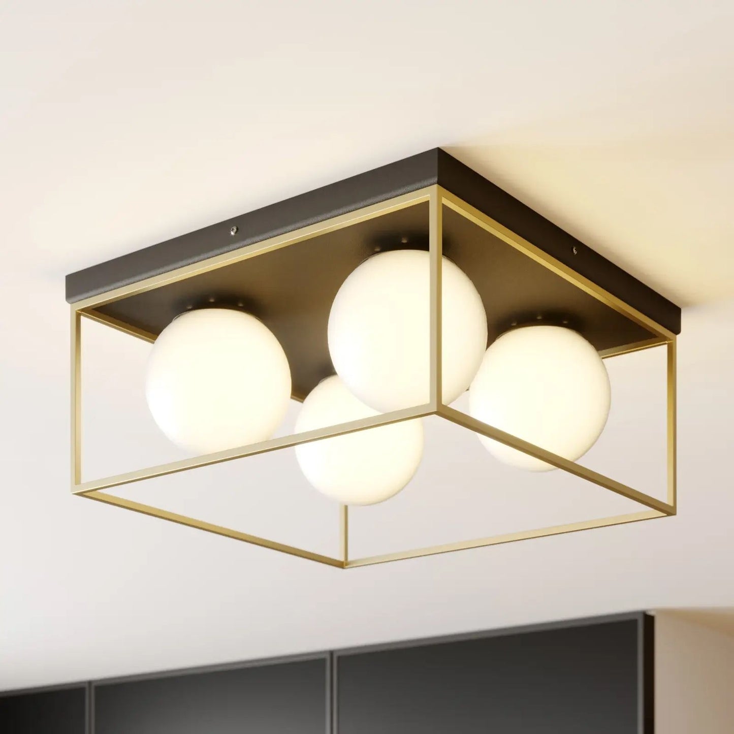 Plafoniera De Tavan Gold White APP1168-4C 8