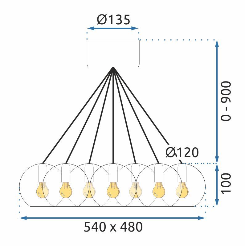 Lampă de tavan APP561-13CP 6