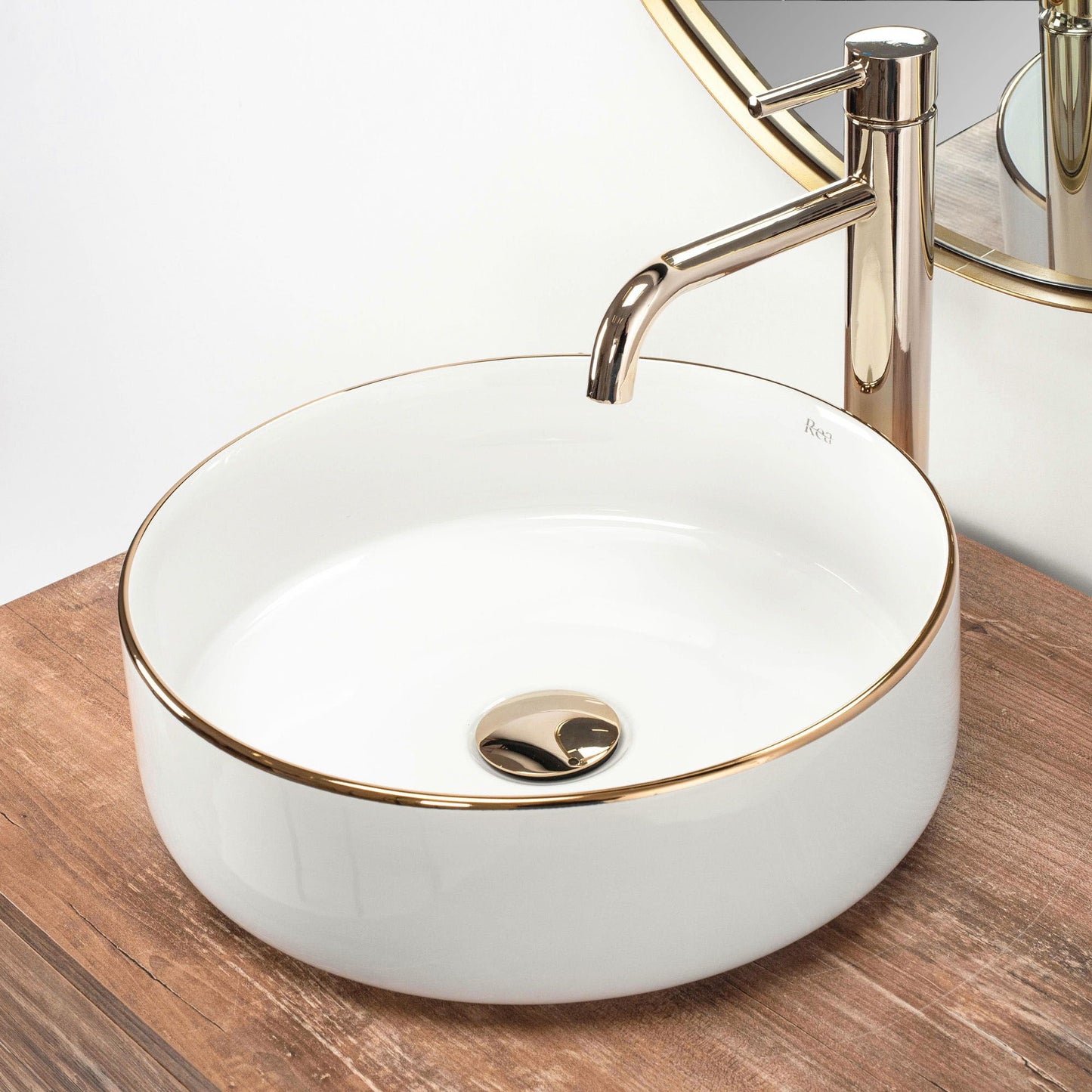 Lavoar pentru blat Rea Sami Gold Edge 5
