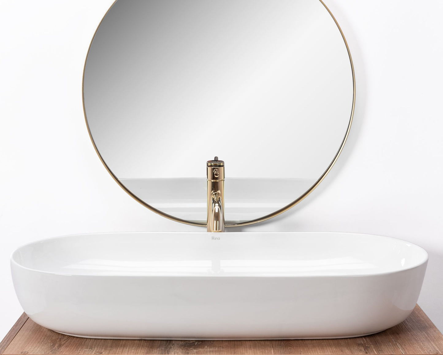 Lavoar pentru blat Rea CLEO 81 White 5