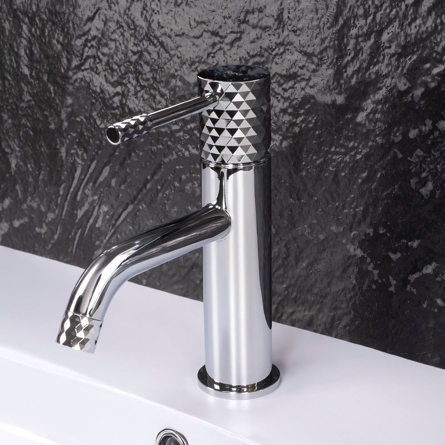 Baterie pentru lavoar Rea Lungo Diamond Crom 4