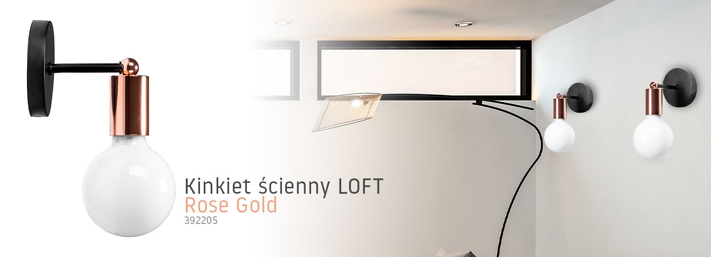 Lampă de perete Metal Rose Gold 392205 4