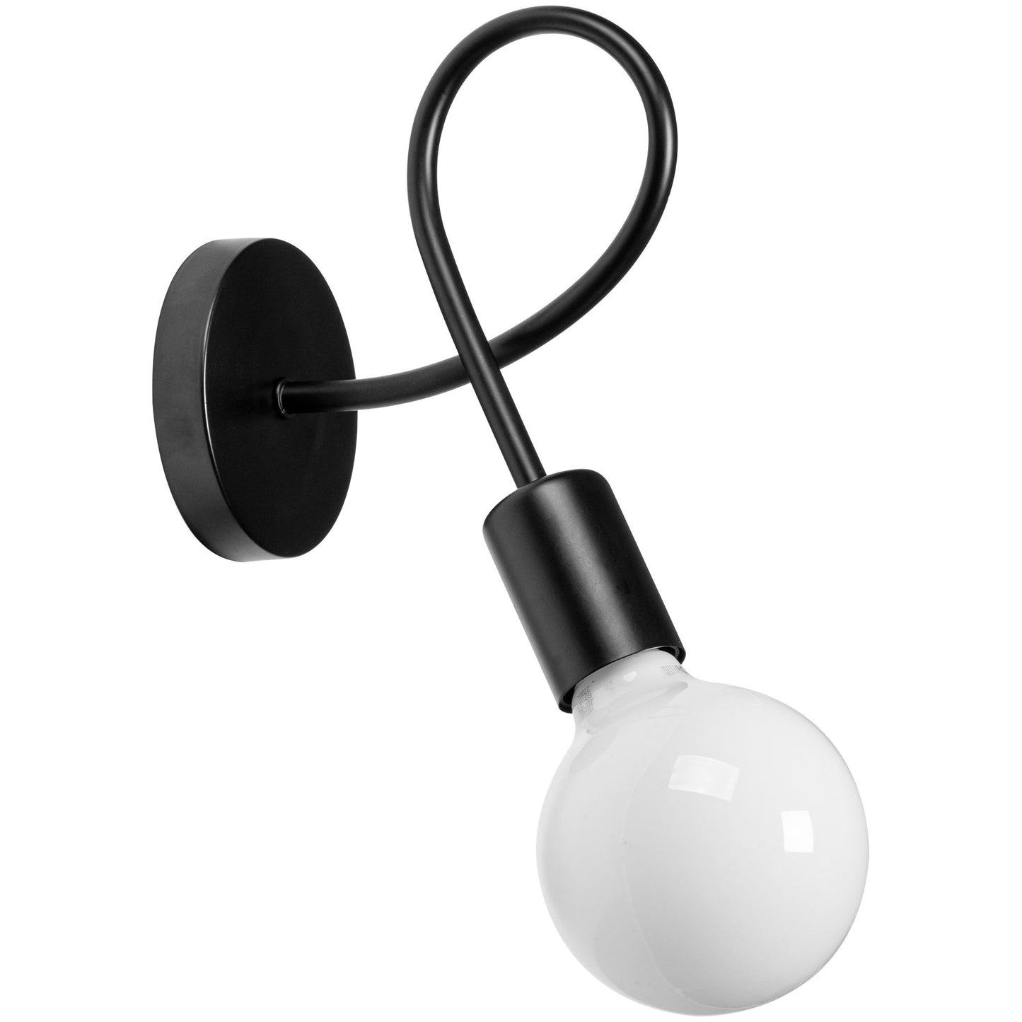 Lampă de perete Metal Loft PARADISE Negru 392199 2