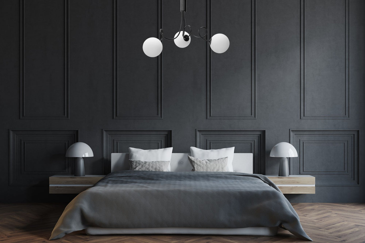 Lampa APP1154-3CP Black 7
