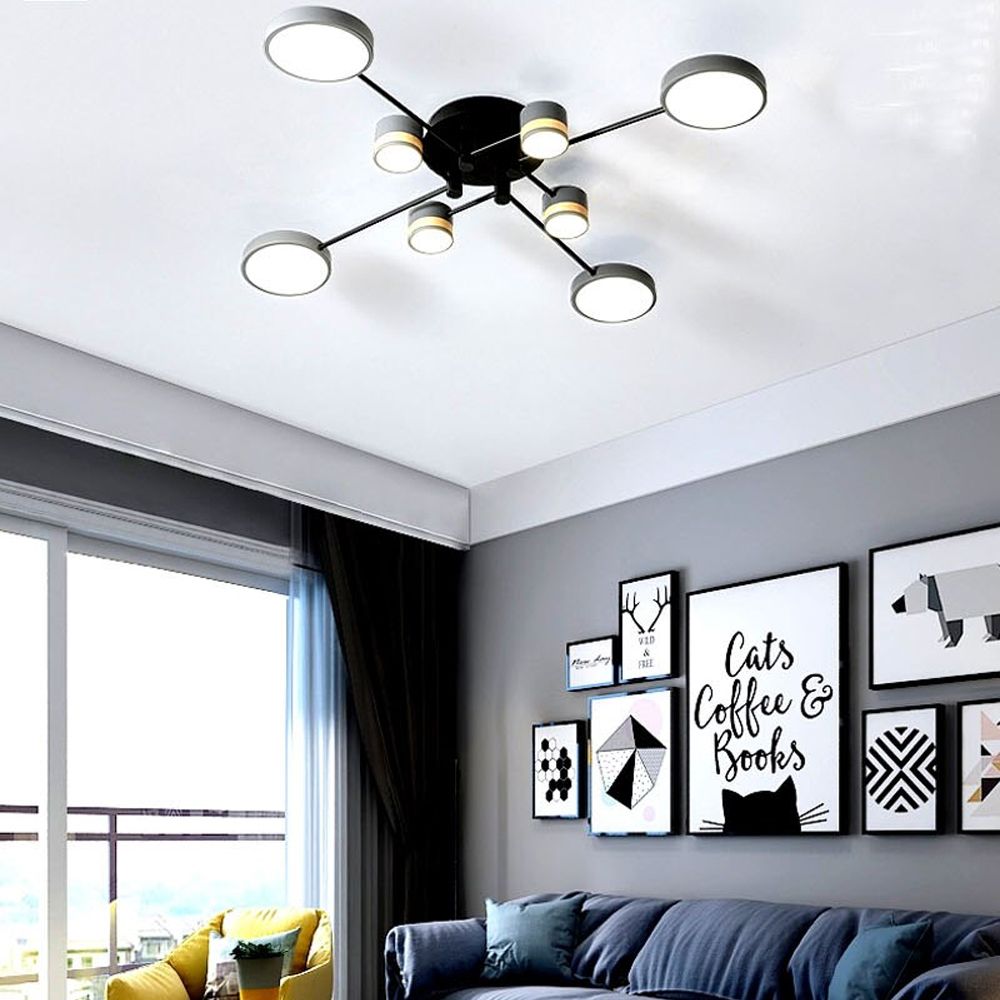 LAMPĂ DE PLAFON GRI APP528-8C 6