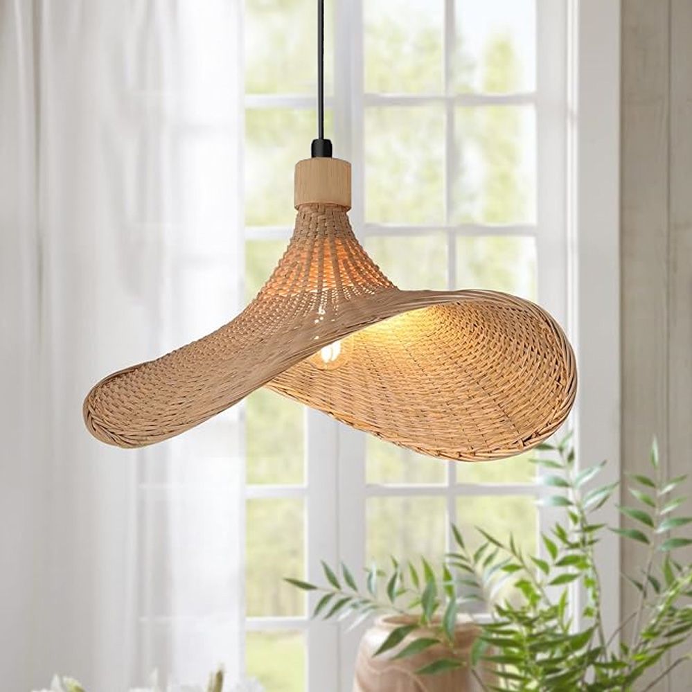 LAMPĂ SUSPENDATĂ DIN BAMBUS APP1642-1CP 30cm 9