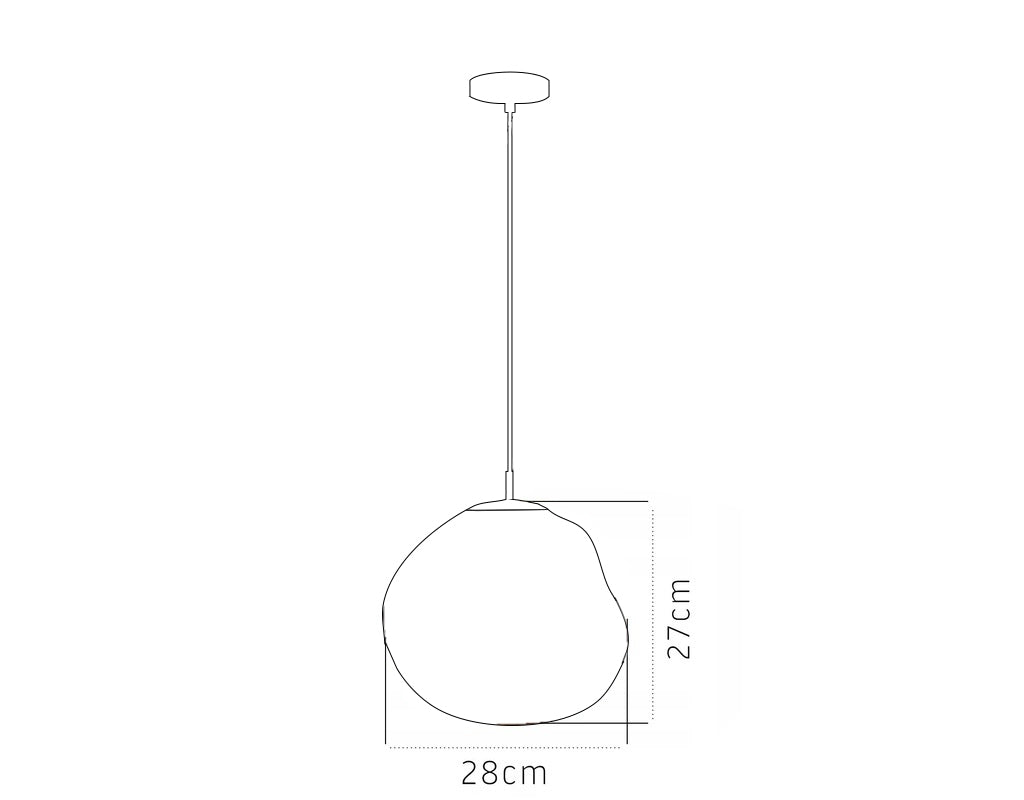 Lampa DE TAVAN SUSPENDABILA din sticla Gold APP331-1CP 9