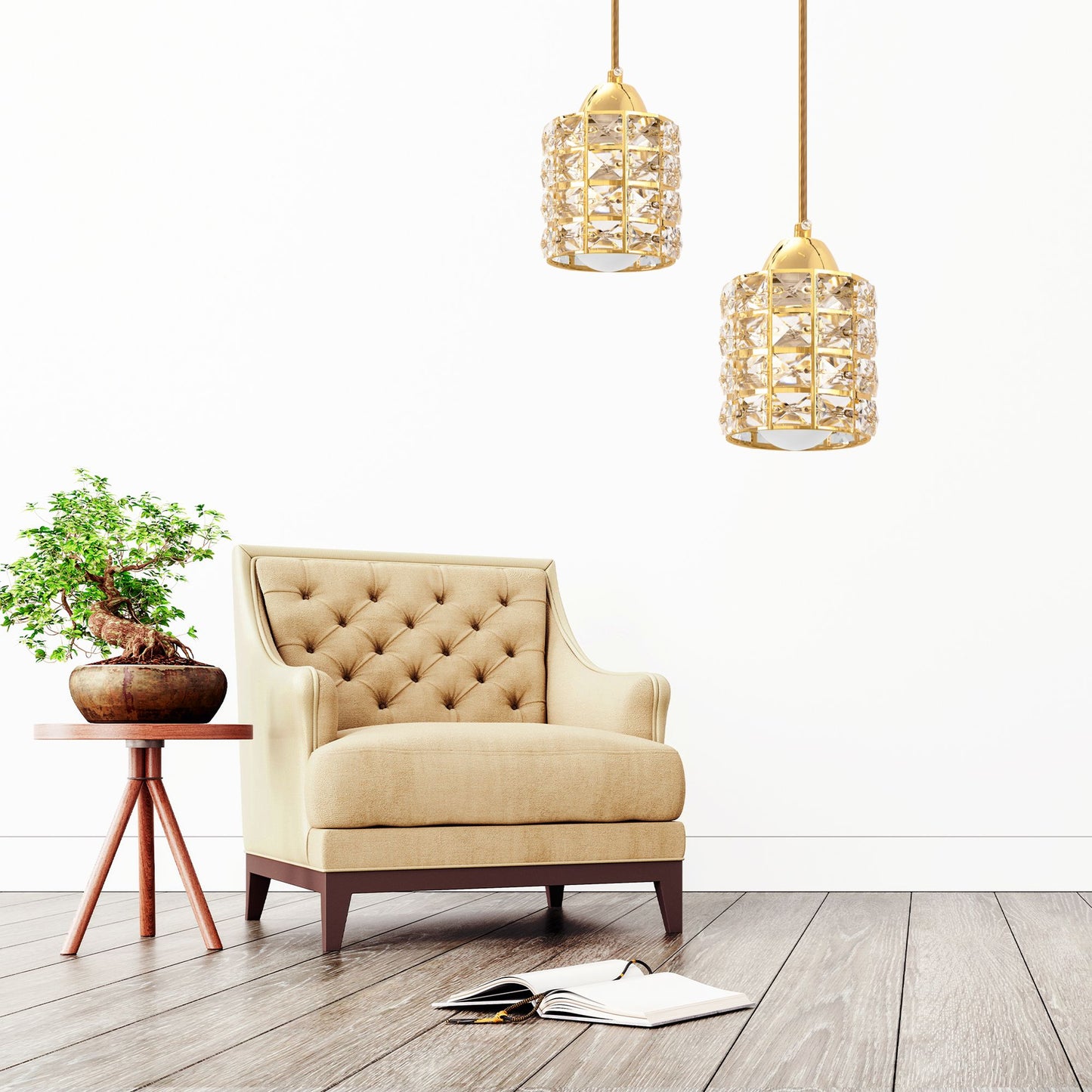 Plafoniera Cristal Gold APP724-1CP 5