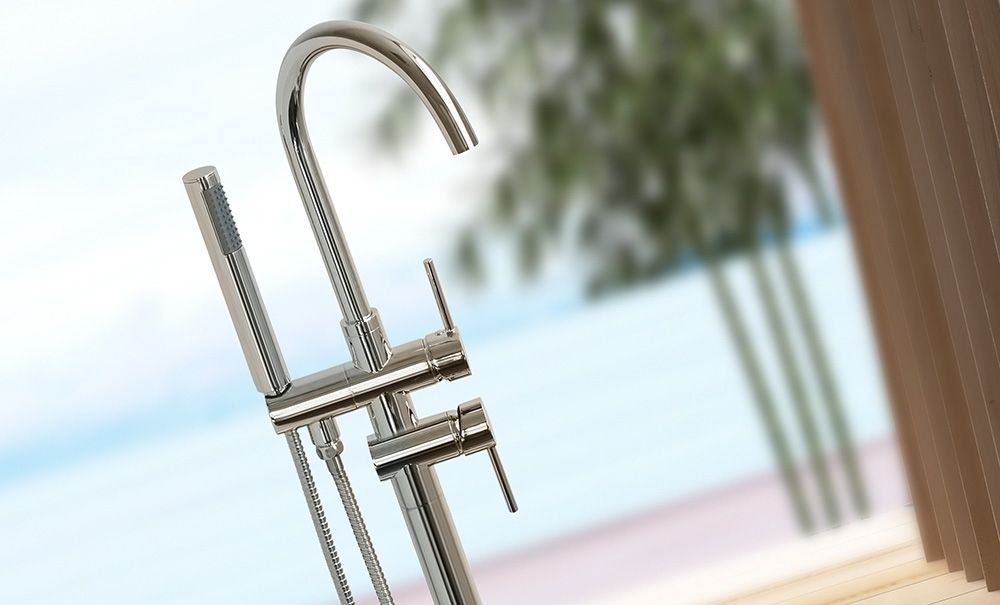 Baterie pentru cada Rea Lungo Ortis Crom freestanding Chrome 6