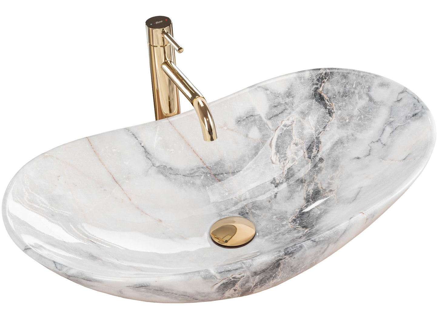 Lavoar pentru blat Rea Royal Granit 1