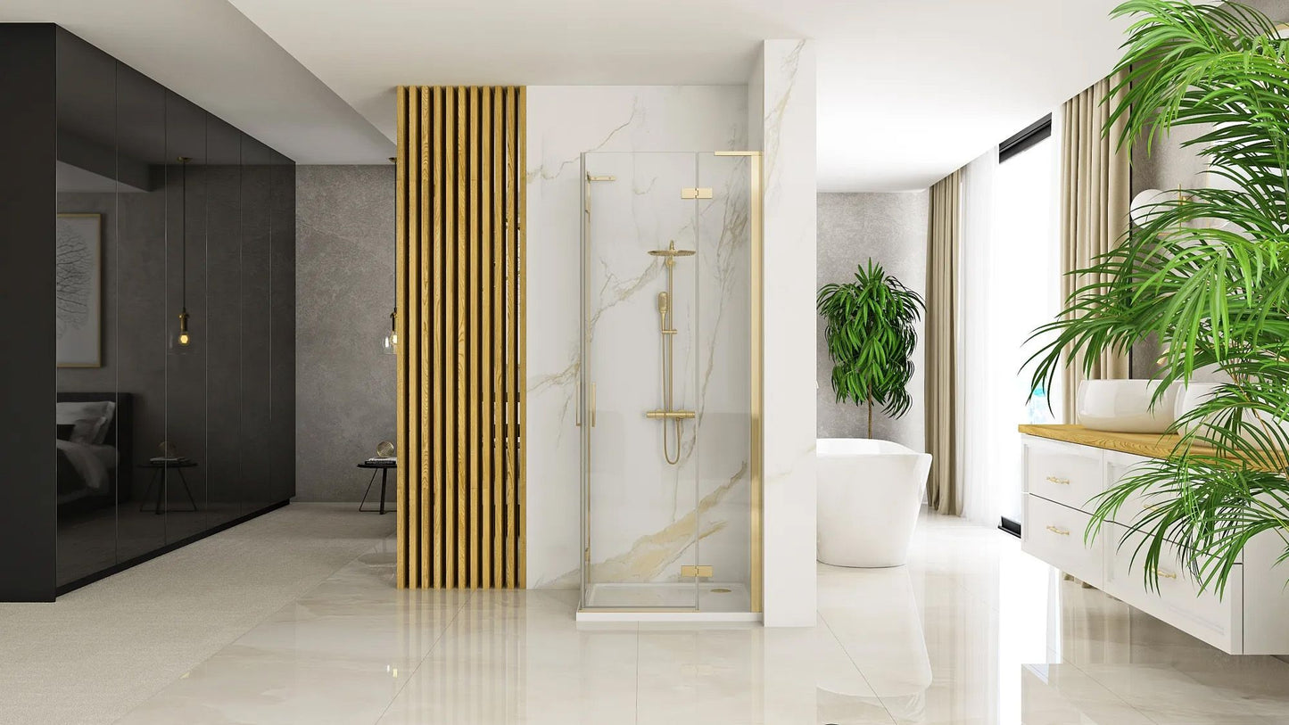 Cabina dus REA Hugo 80x90 Gold Brush 3
