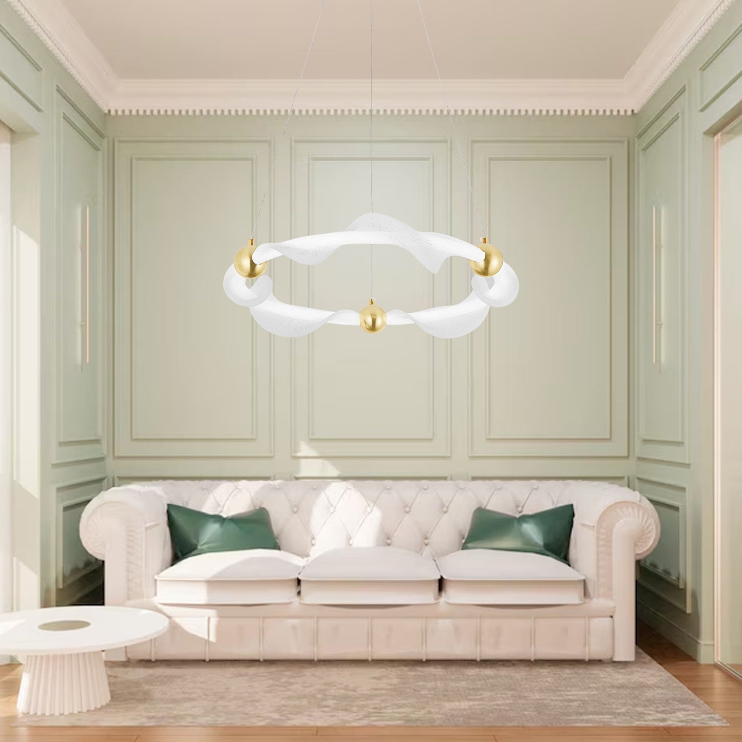 Lampa Led G010-cp White/gold 8