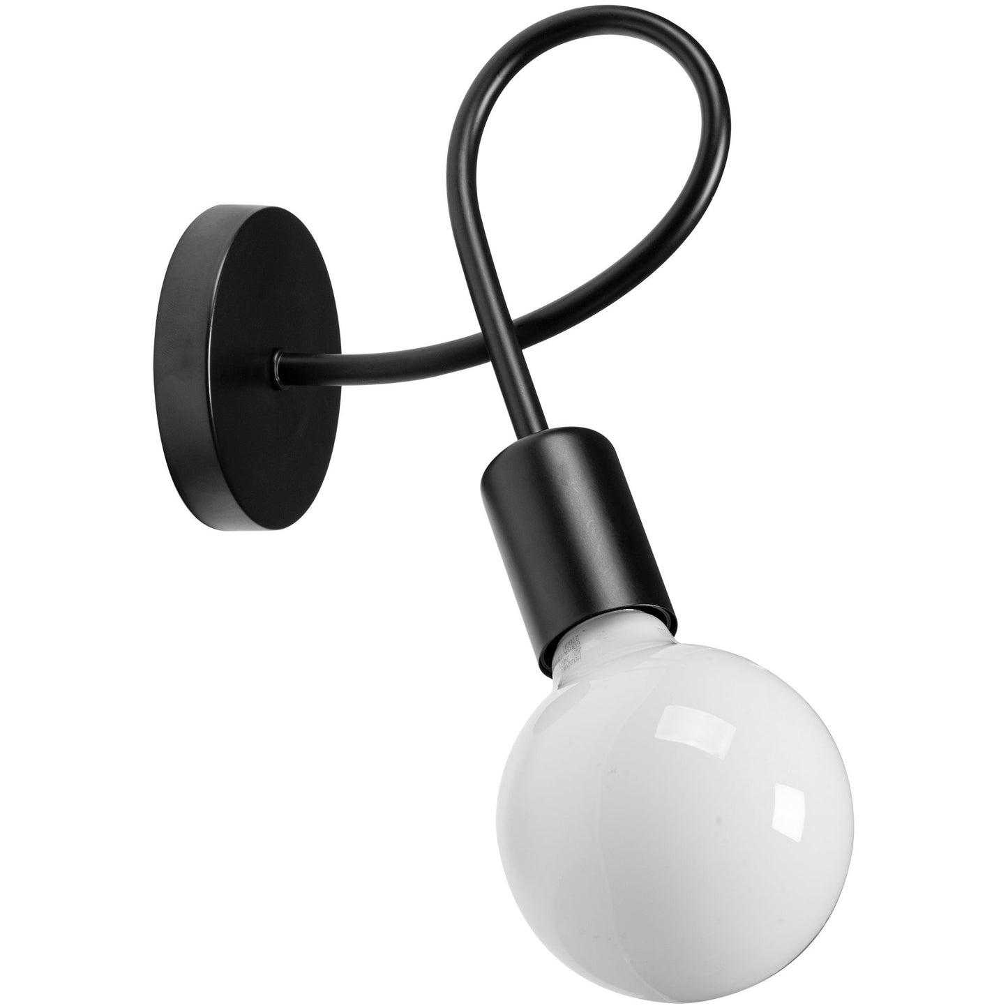 Lampă de perete Metal Loft PARADISE Negru 392199 3