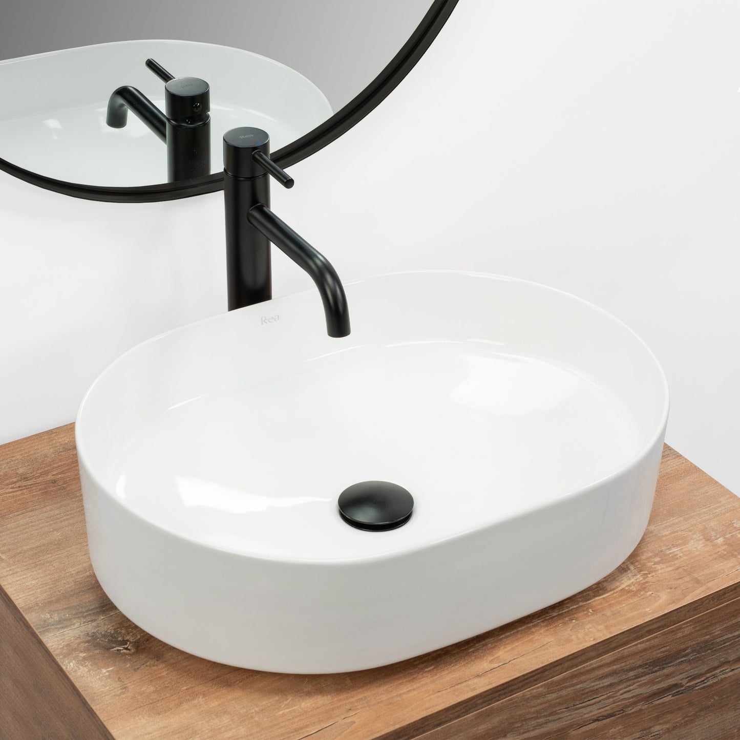 Lavoar ceramic pentru blat Rea Nadia 50 2