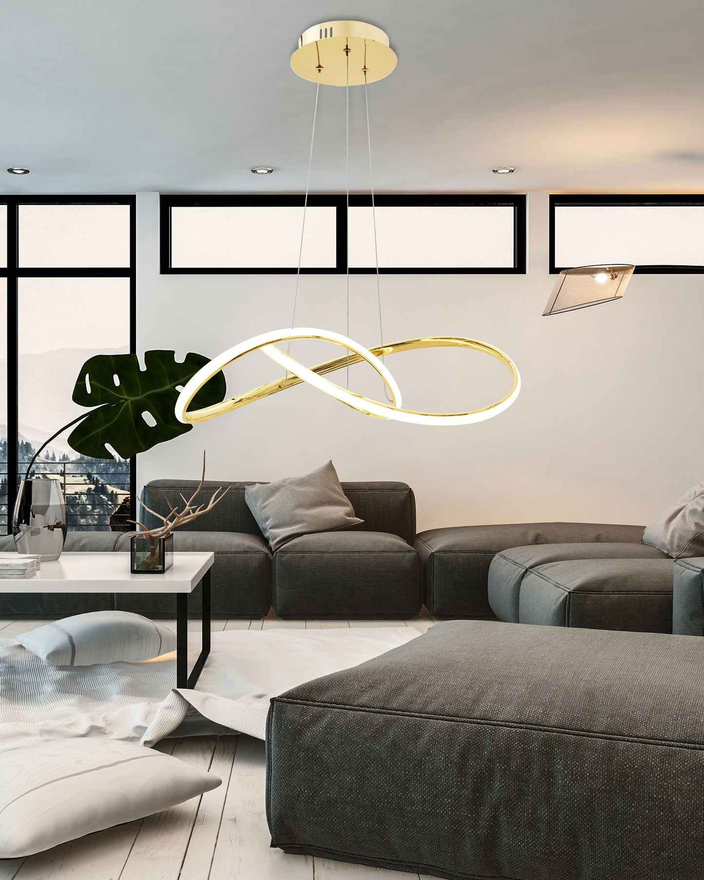 Lampa APP394-CP Gold 4