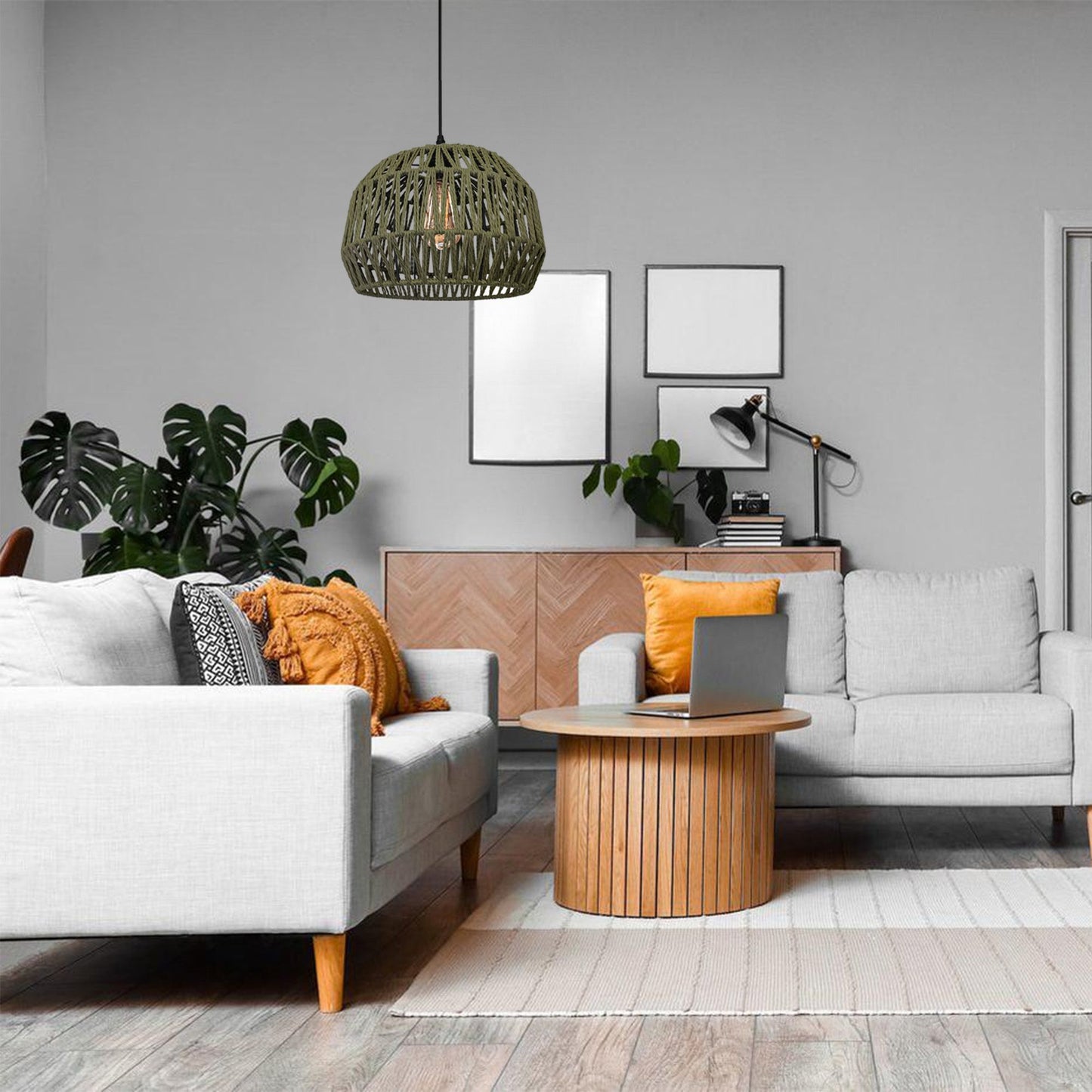 Lampa zielona Boho APP1293-1CP 5