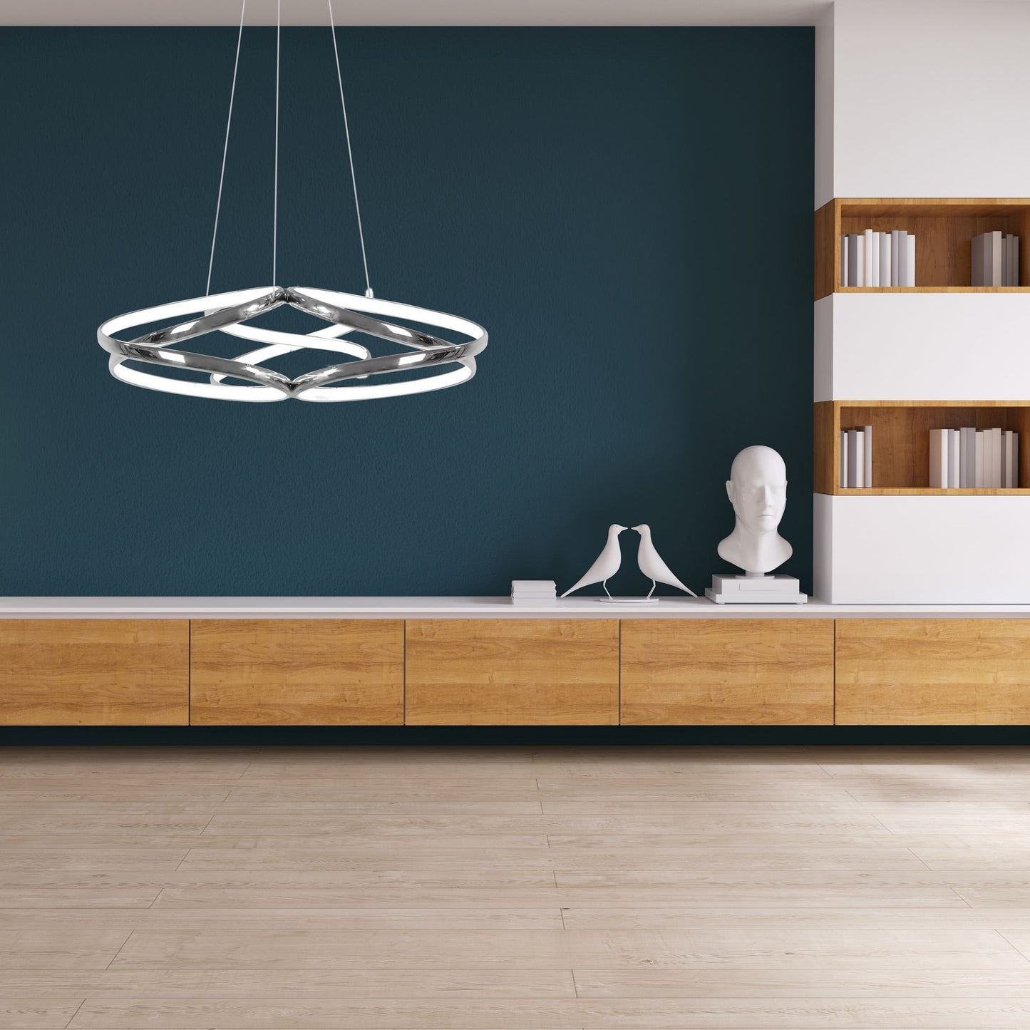 Lampa LED APP795-CP Flat Chrom 5