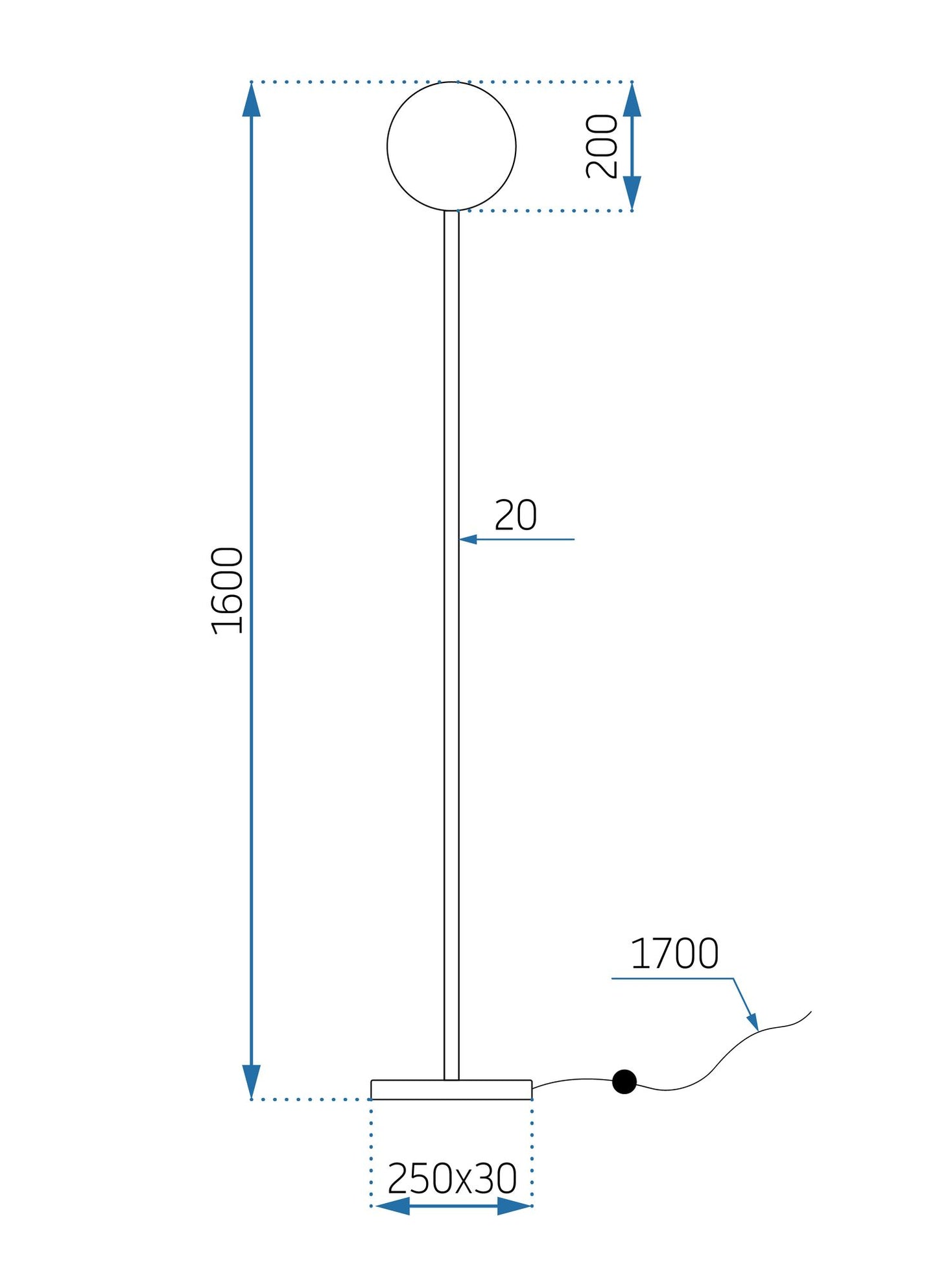 Lampă de podea Reno APP926-1F 6