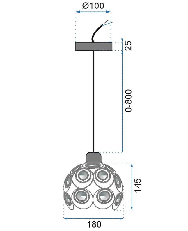 LAMPA SUSPENDABILA Sfera APP206 8