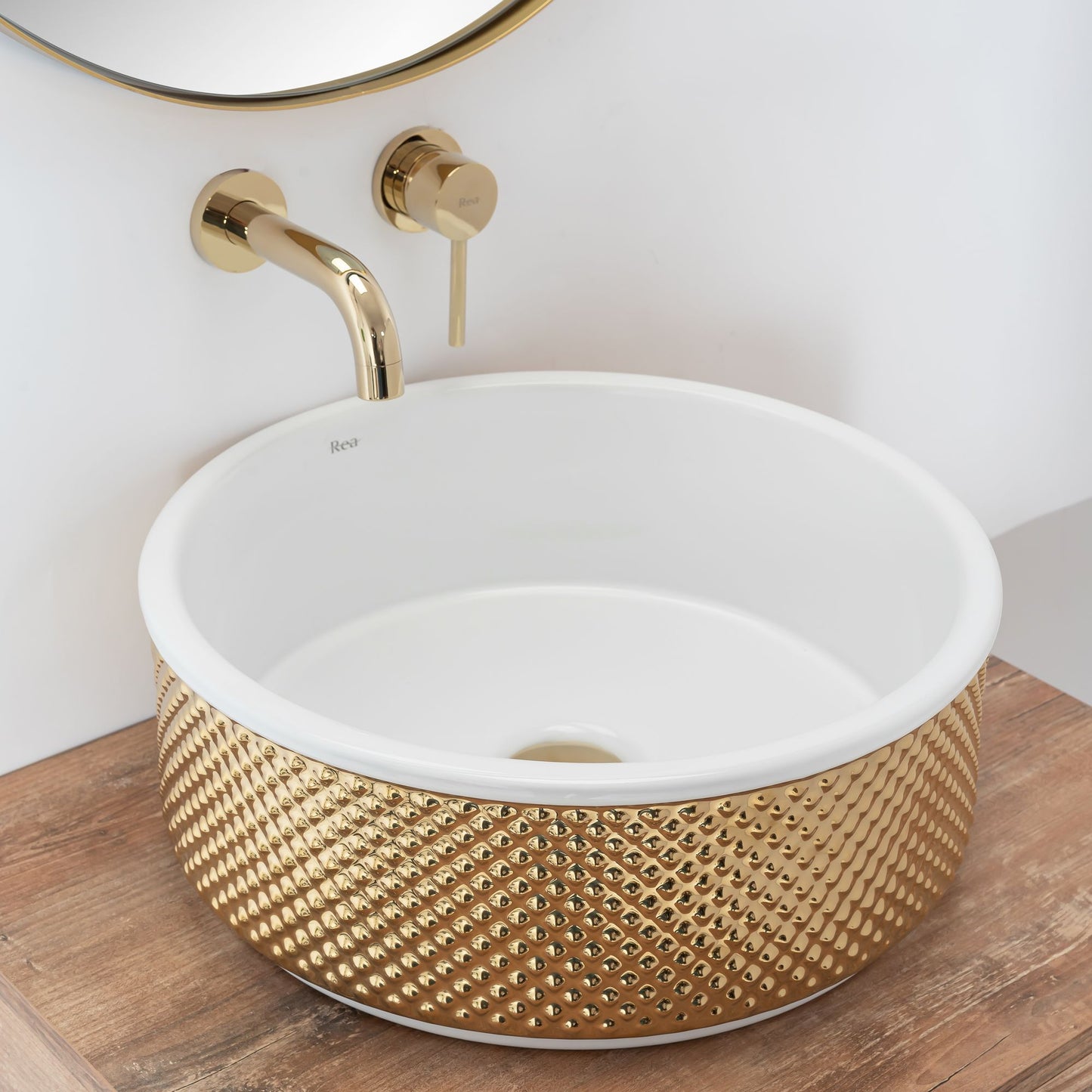 Lavoar de blat Rea Helen Gold White 2