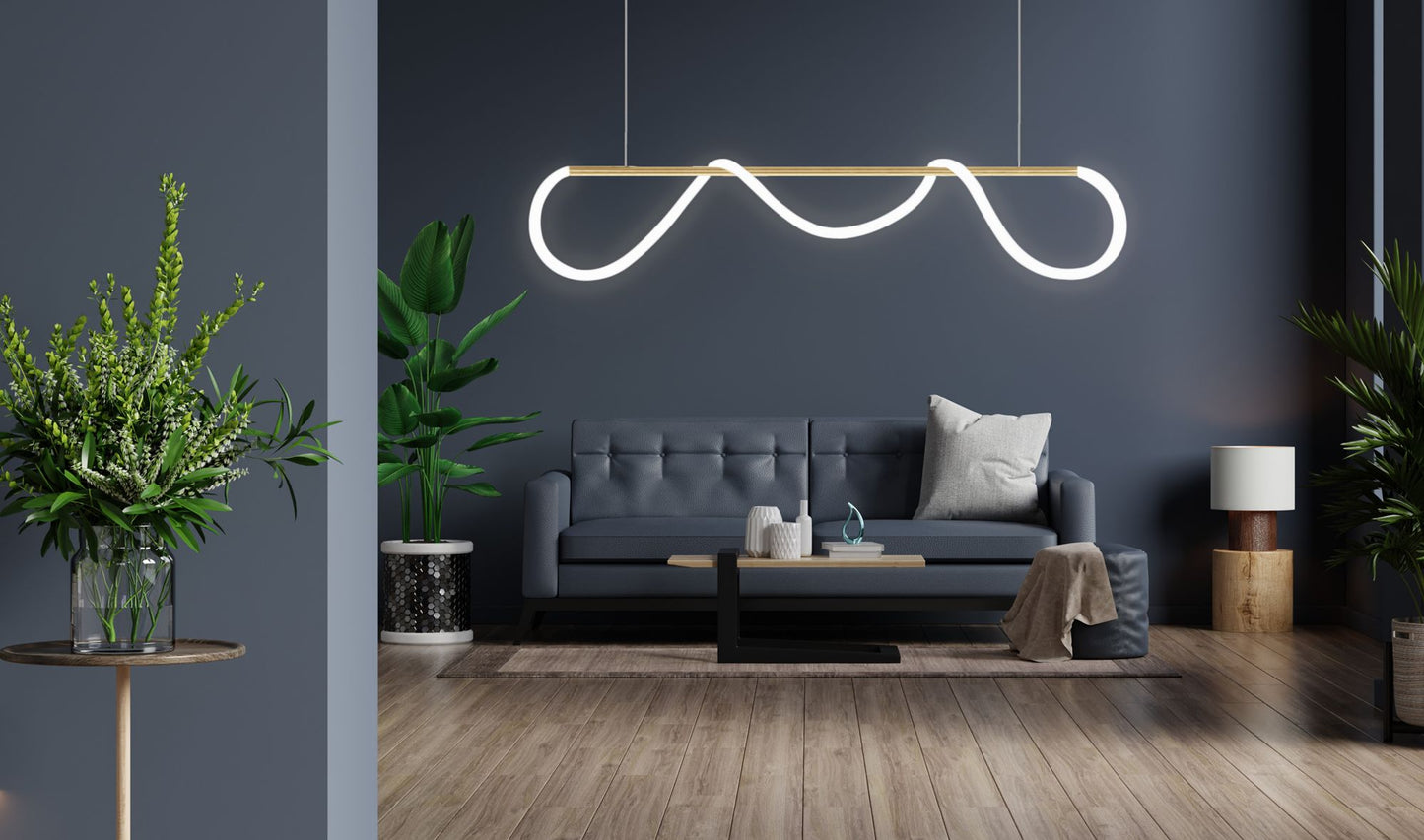 Lampa LED APP854-CP Long Gold 5