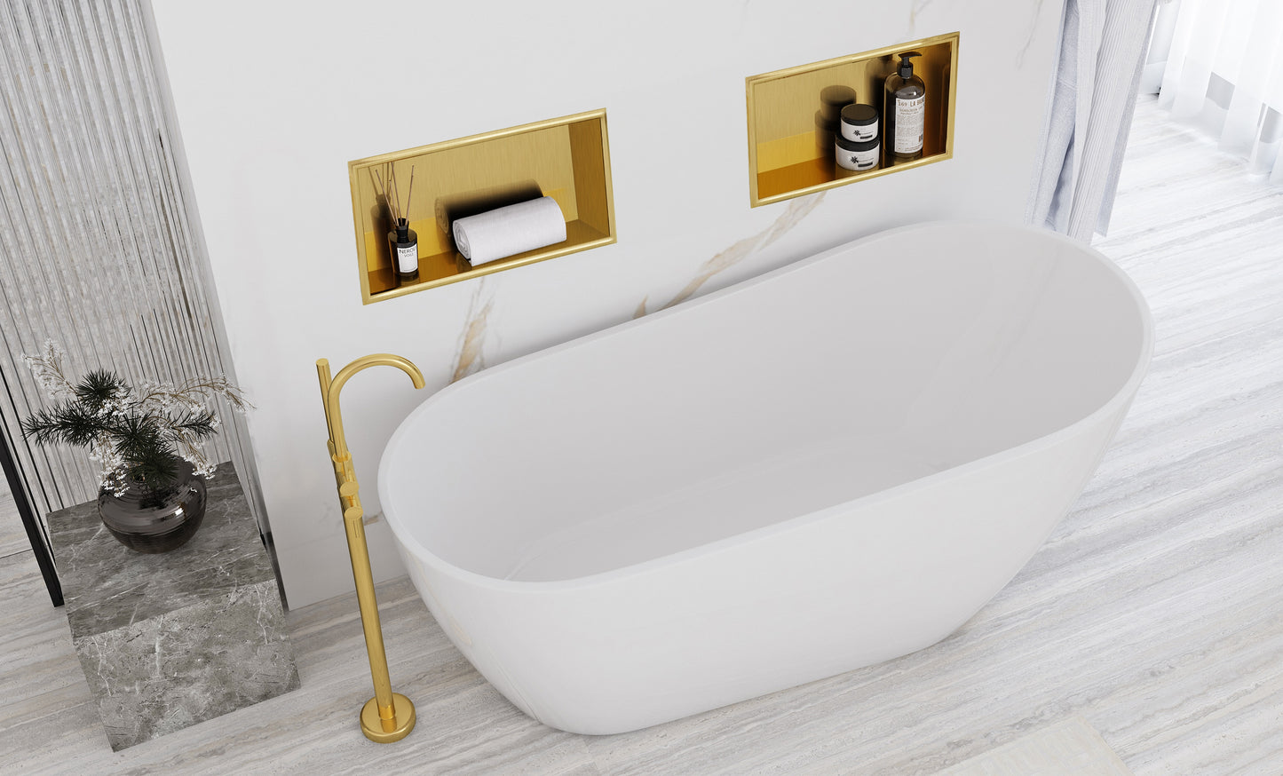 RAFT BAIE INCASTRAT PERETE 30x45 gold brush 7