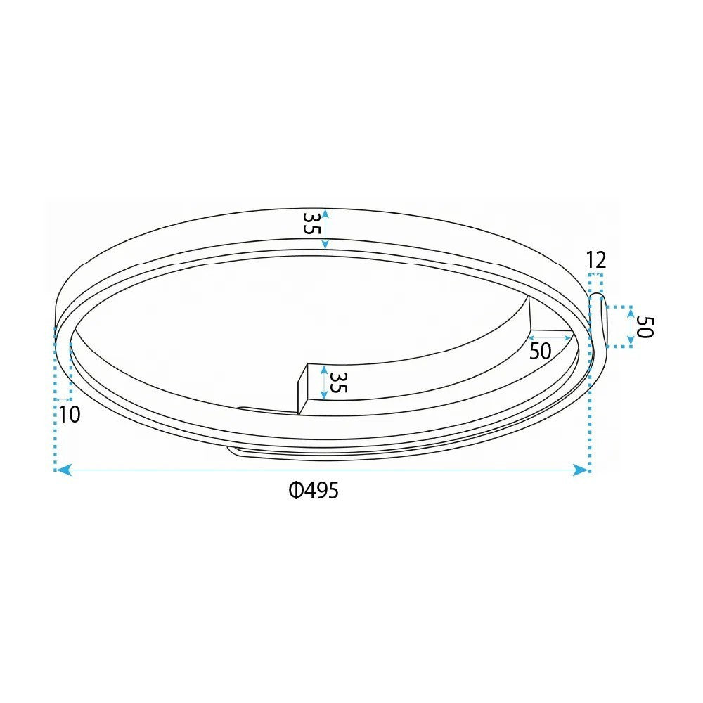 Lampă de tavan LED APP1925-C Black 7