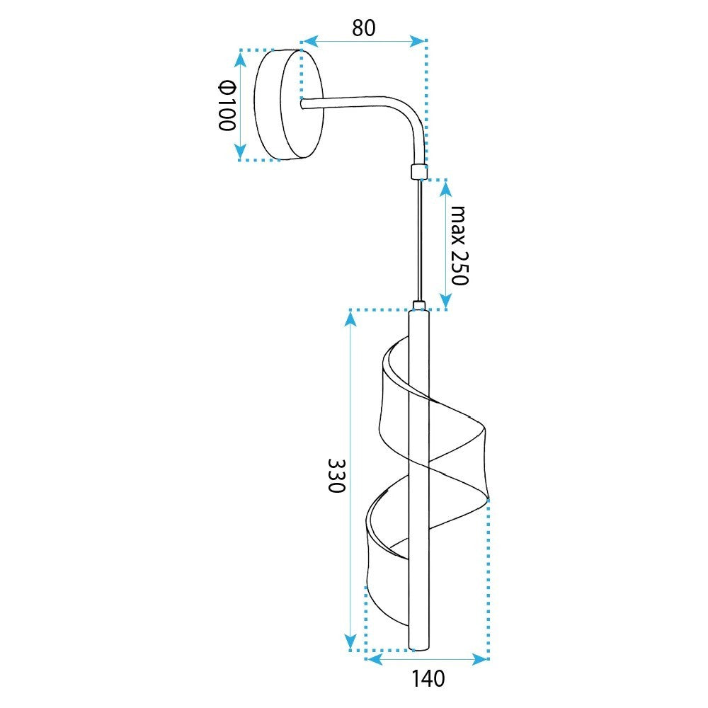 APLICĂ LED DE PERETE G177-W GOLD 7