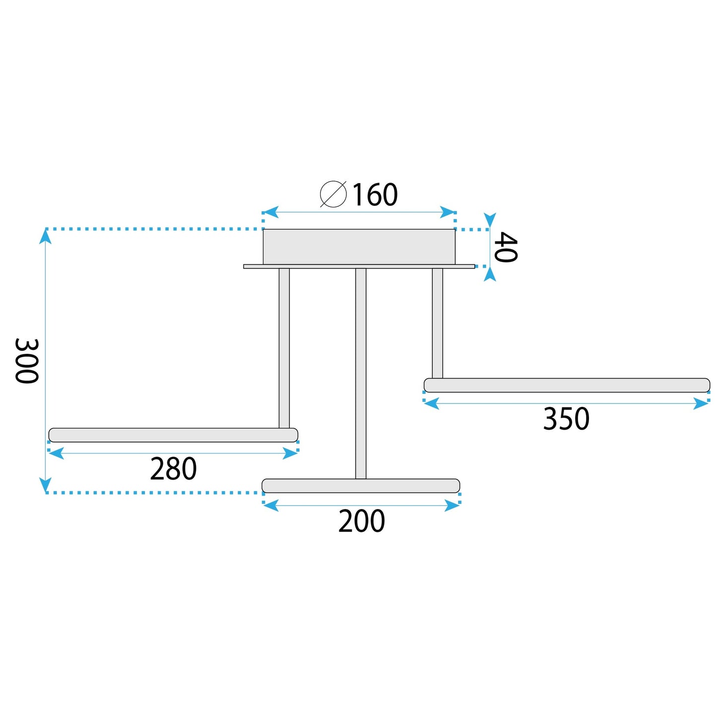 Lampă De Tavan G122-3c Gold Led 6