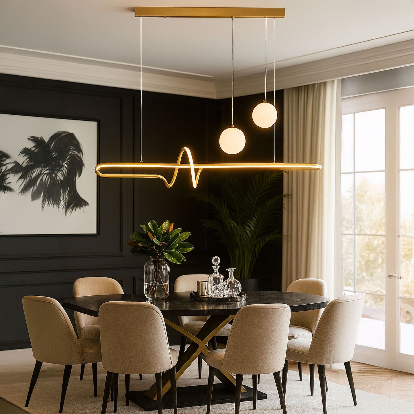 Lampa Led Lhj039-cp Brush Gold 6