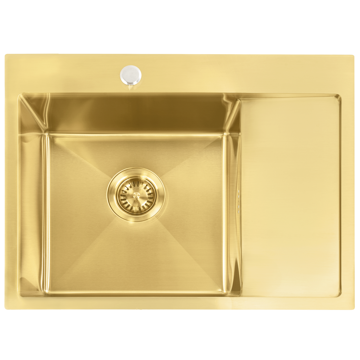 Chiuvetă inox Fin BRUSH GOLD fără robinet de bucătărie 2