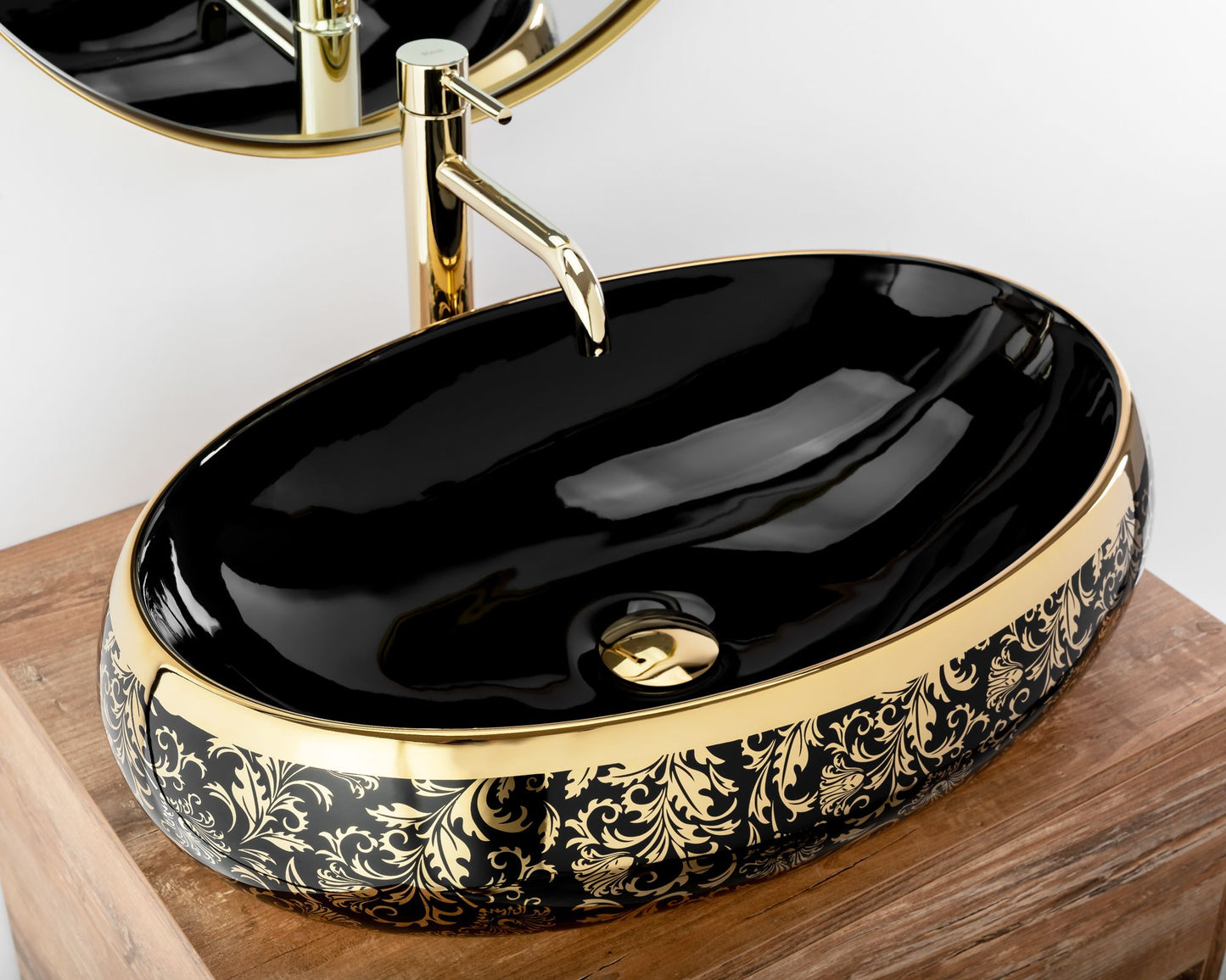 Lavoar pe blat Rea Meryl Black / Gold 3