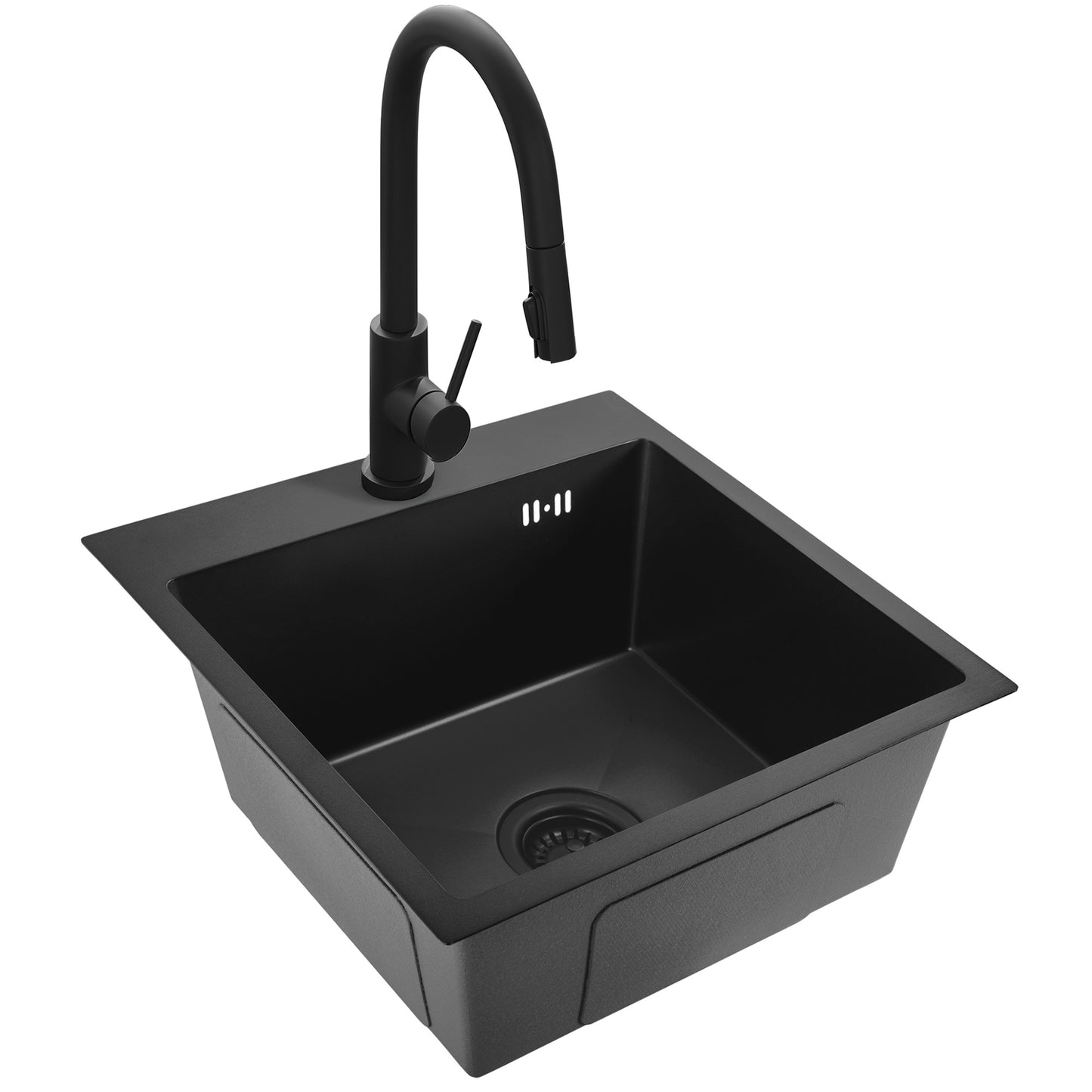 Chiuvetă Inox Leo 40 Black cu robinet de bucătărie 6