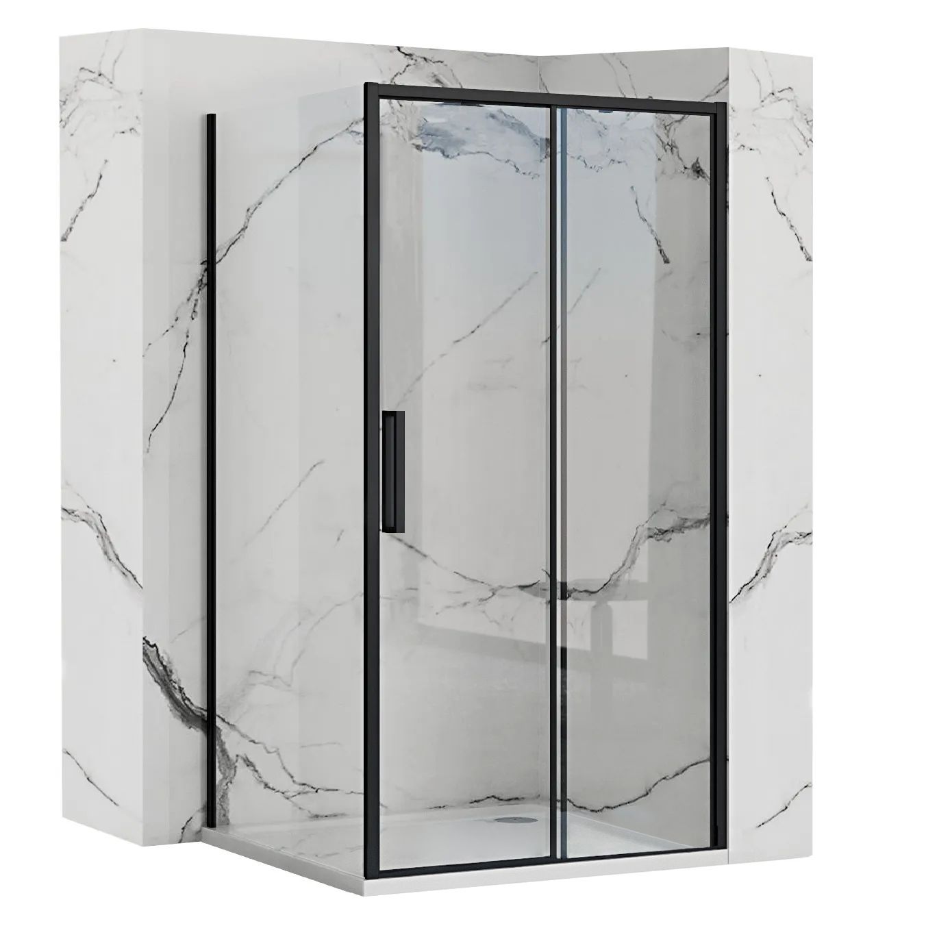 Cabina dus de colt Rapid Slide Usa: 110 Perete: 80 1