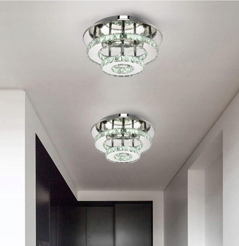 Lampă de tavan din cristal Plafond LED 20W rotund APP412-C 3