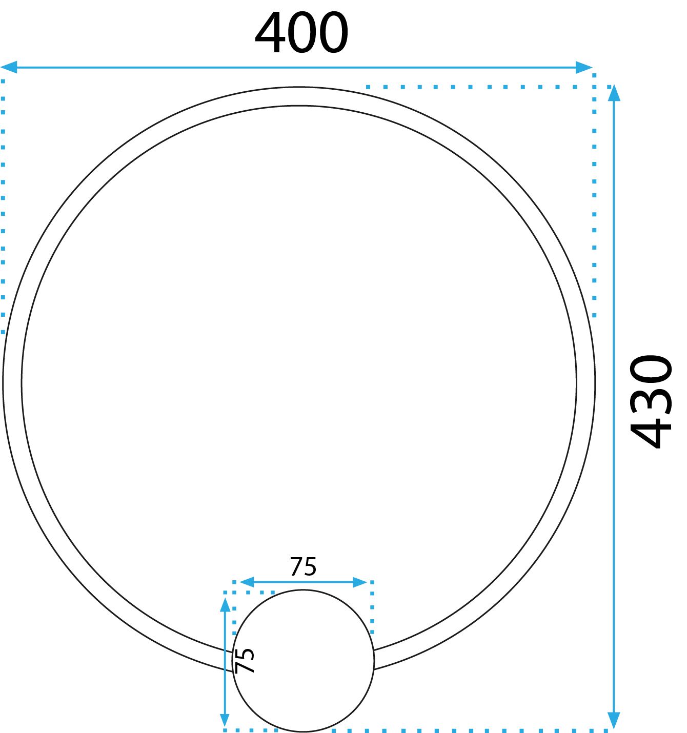 Lampa de perete LED APP1387-CW GOLD 40cm 7