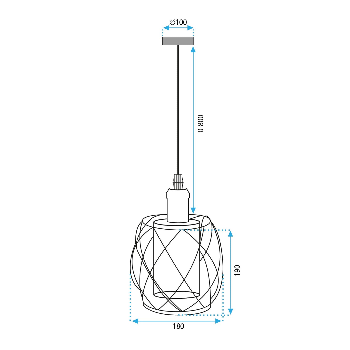 Lampă suspendată AAPP1129-1CP 6