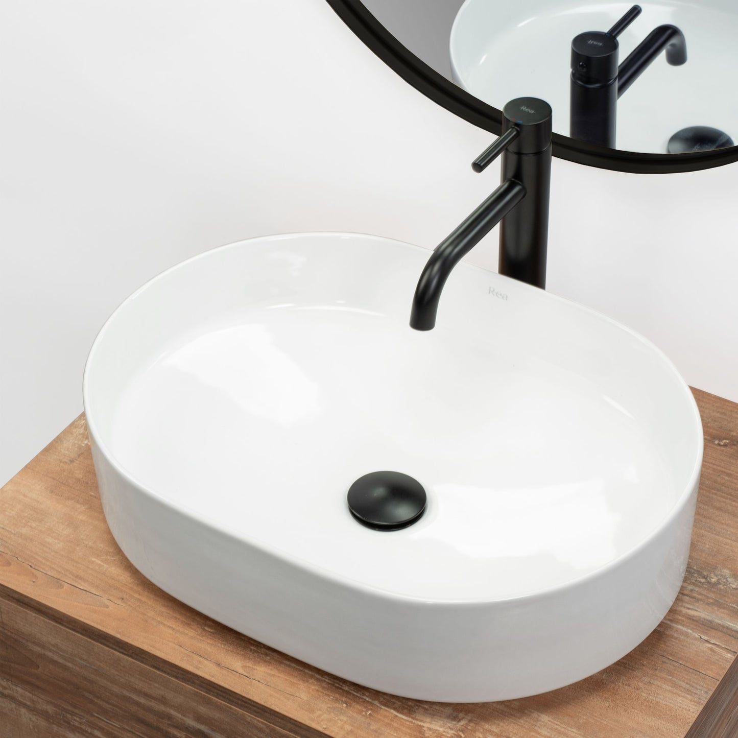 Lavoar ceramic pentru blat Rea Nadia 50 3