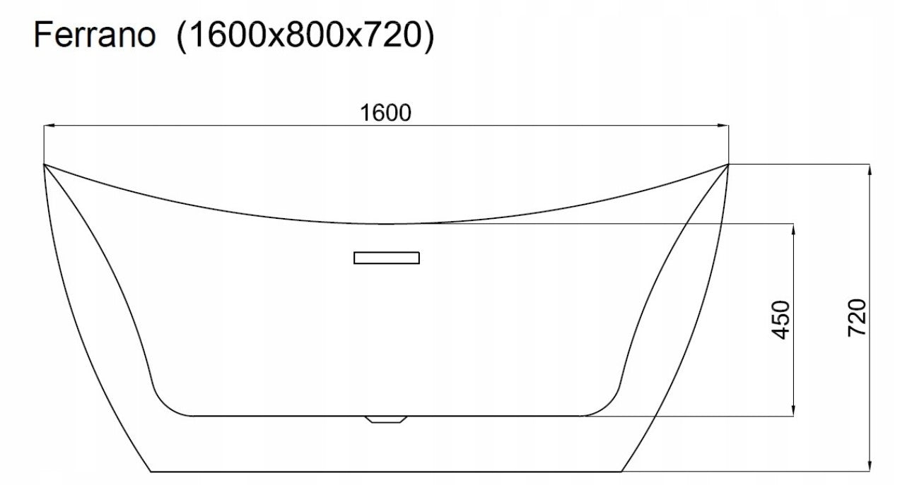Cada de podea Rea Ferrano 160 8