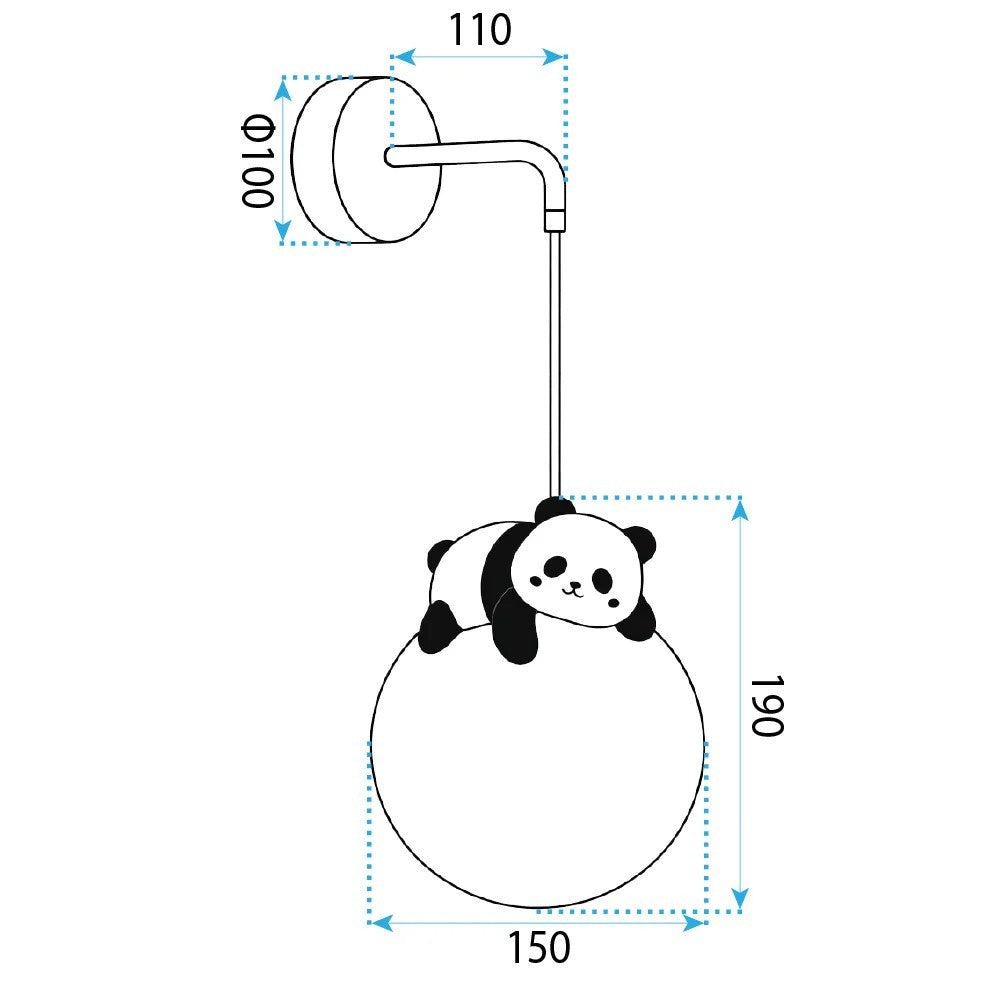 LAMPĂ DE PERETE APLICĂ PANDA G163-1W 8