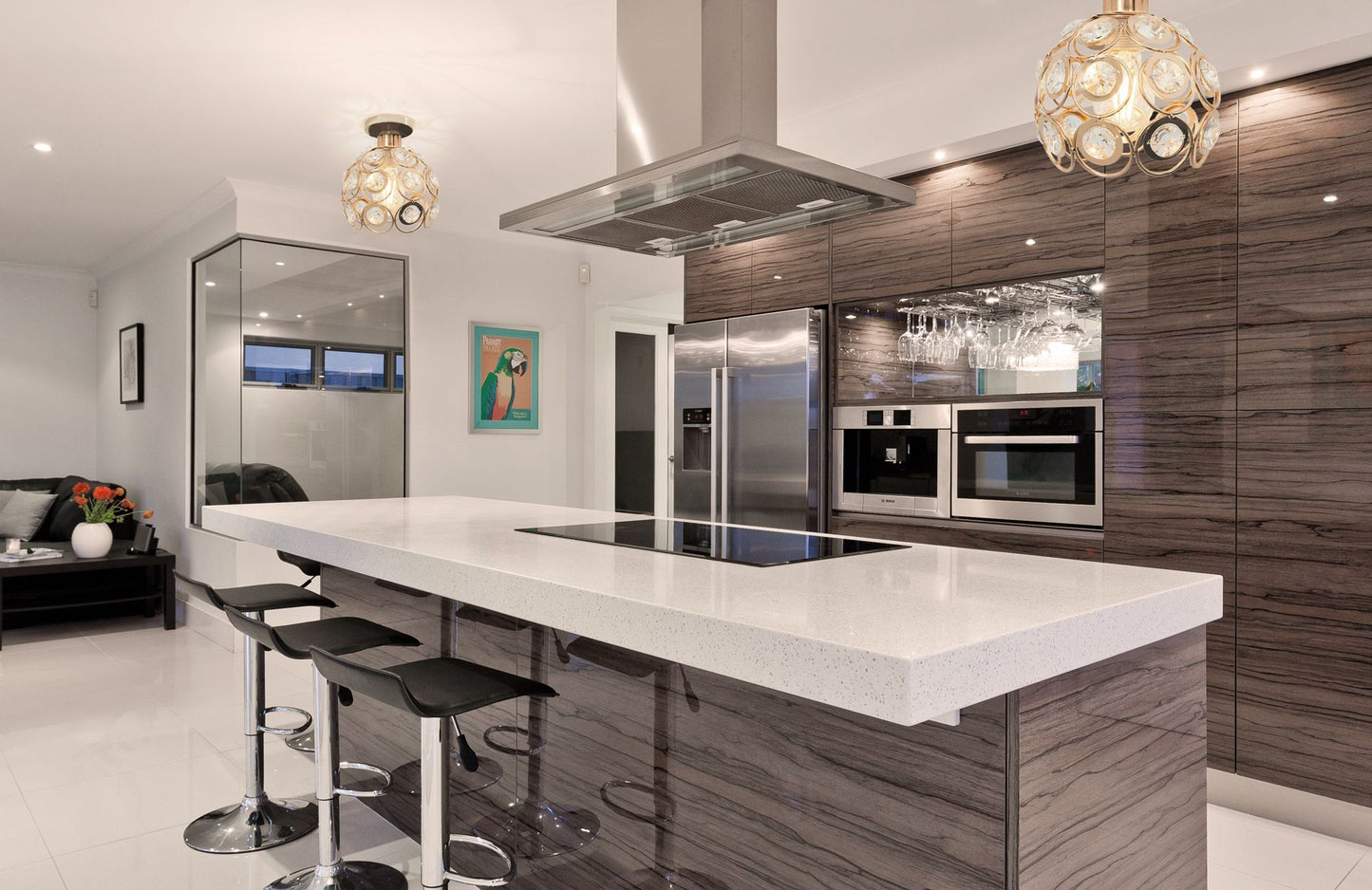 LAMPĂ ELEGANTĂ DE PLAFON APP205-1C CRISTAL AURIU 6