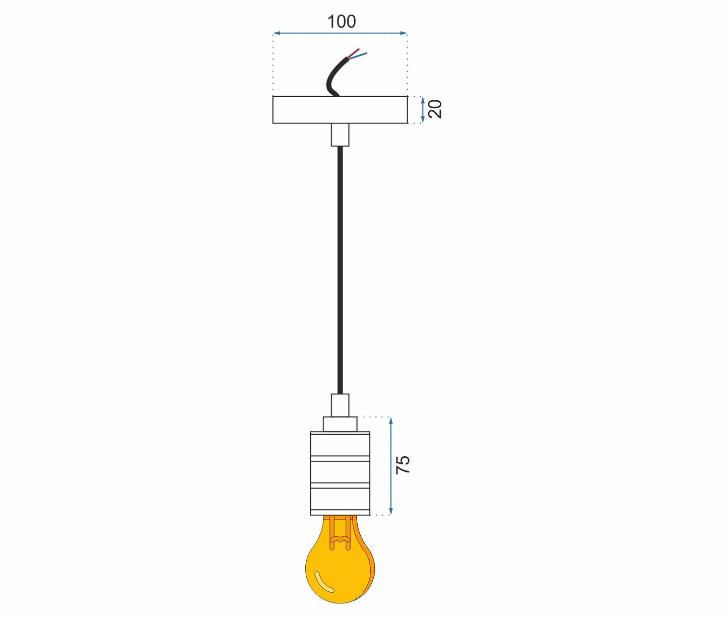 Lampă de plafon din cupru APP344-1CP 5