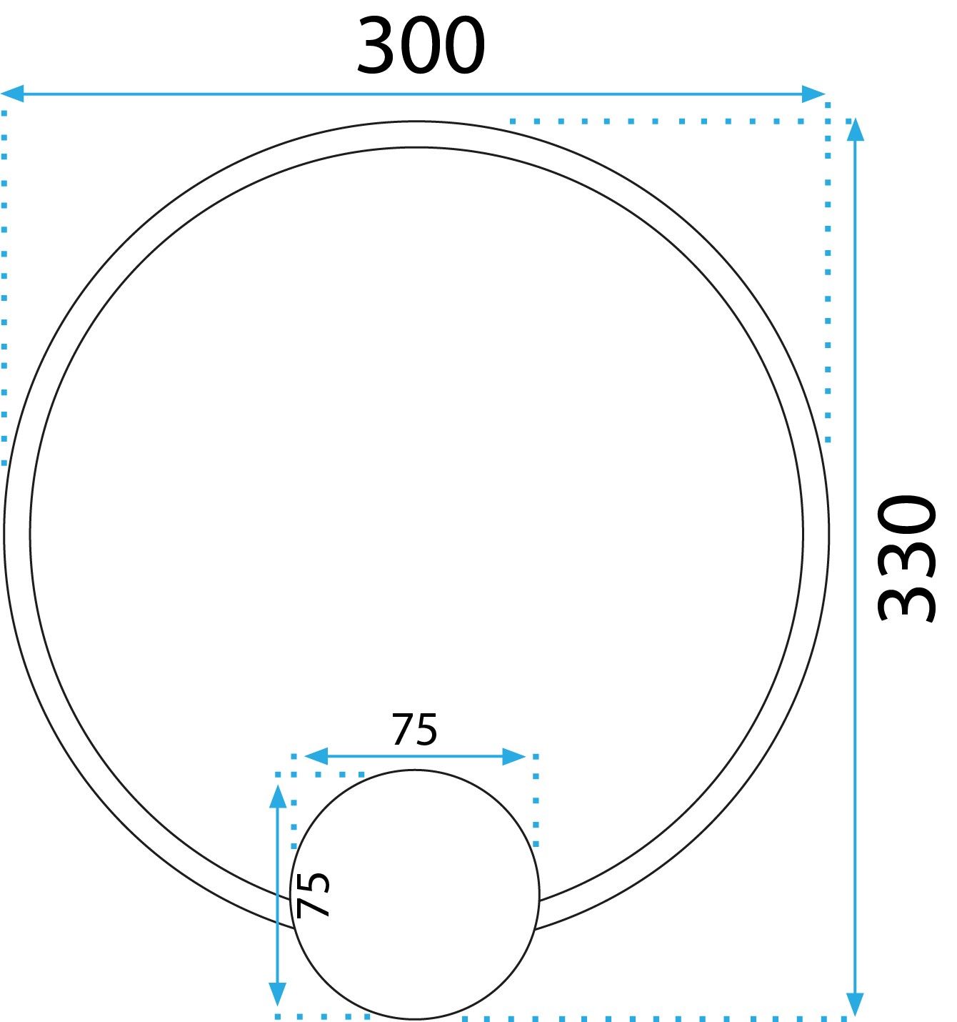 Lampa de perete LED APP1384-CW GOLD 30cm 7