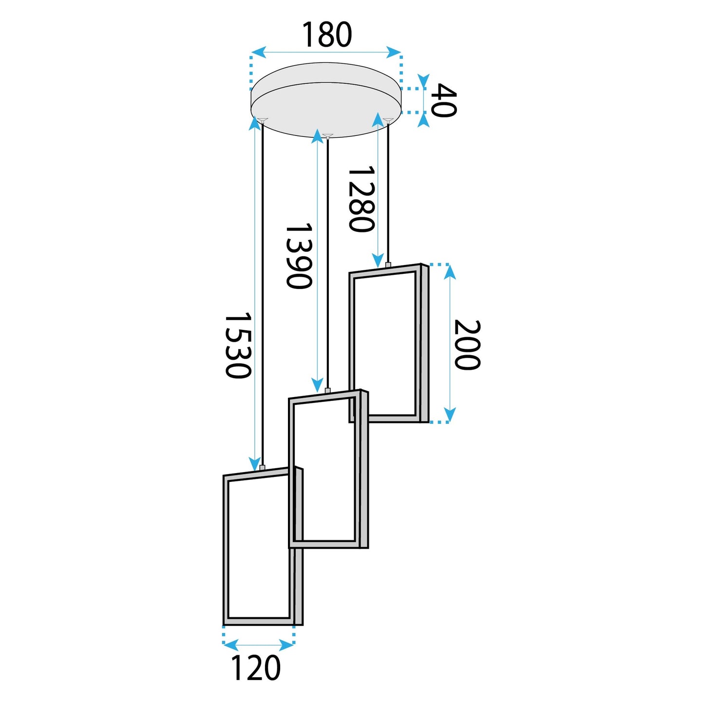 Lampa Led Lhj087-3cp Black 6