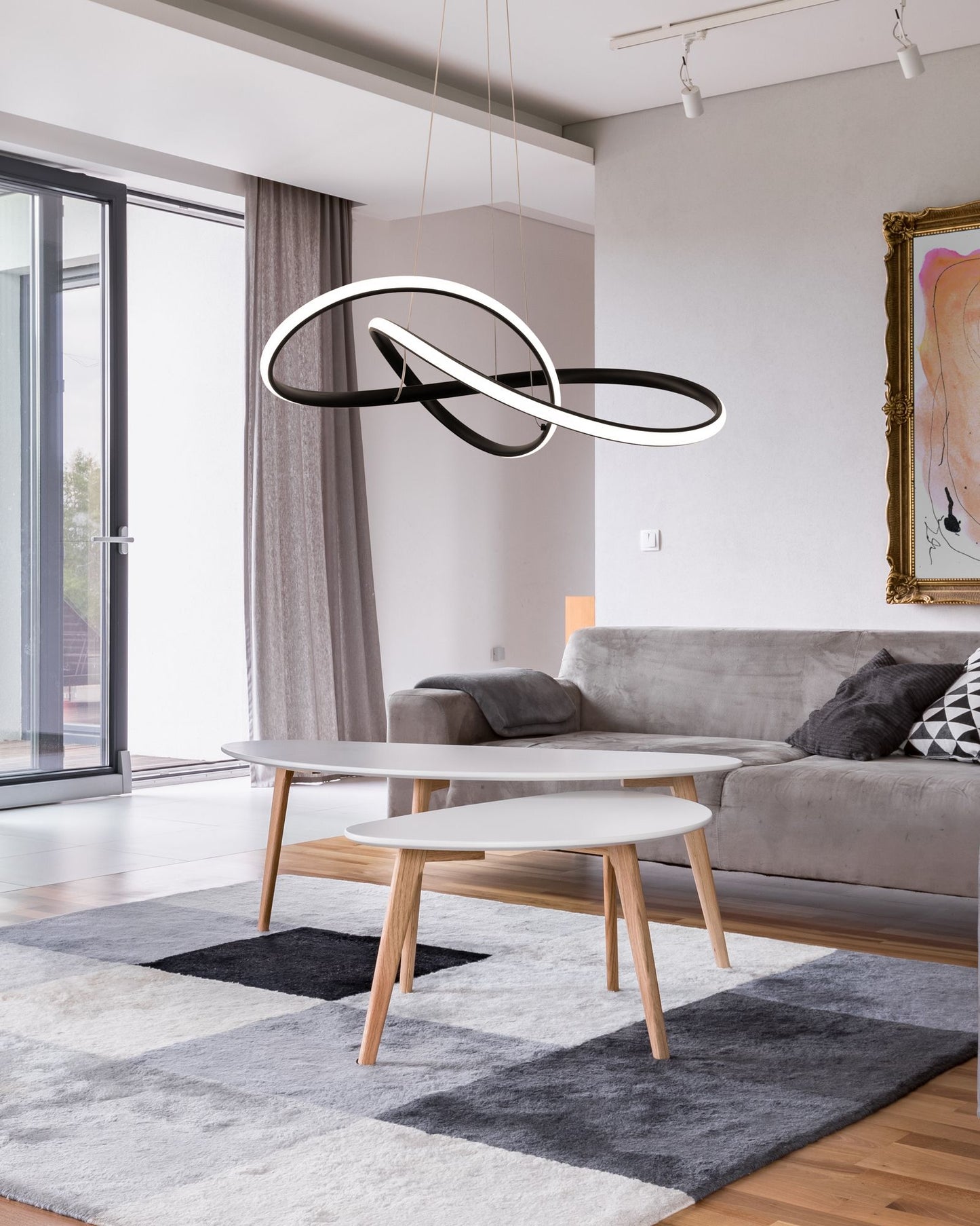 Lampa APP395-CP Black 5