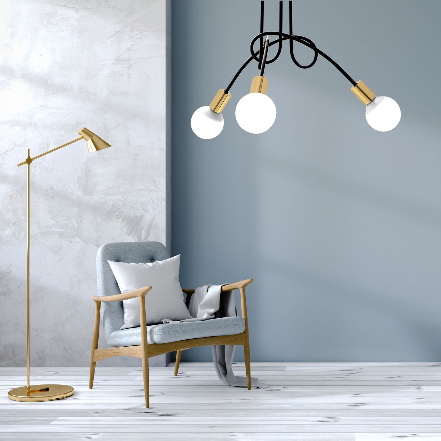 Lampa Paradise 3 Black Gold APP517-3C 5